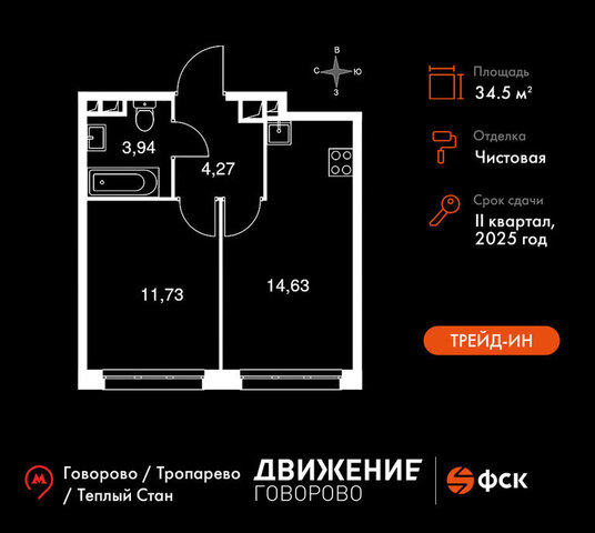 квартал № 1 метро Говорово ЗАО район Солнцево № 3, жилой комплекс Движение. Говорово, к 1 фото