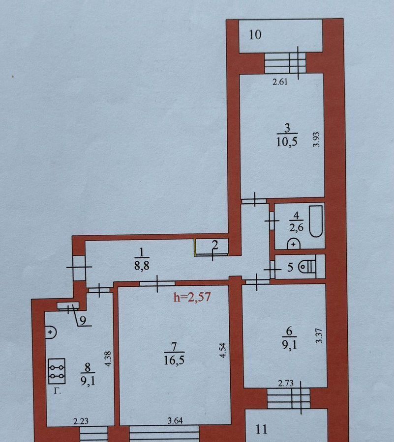 квартира г Мирный ул Ленина 3 фото 29