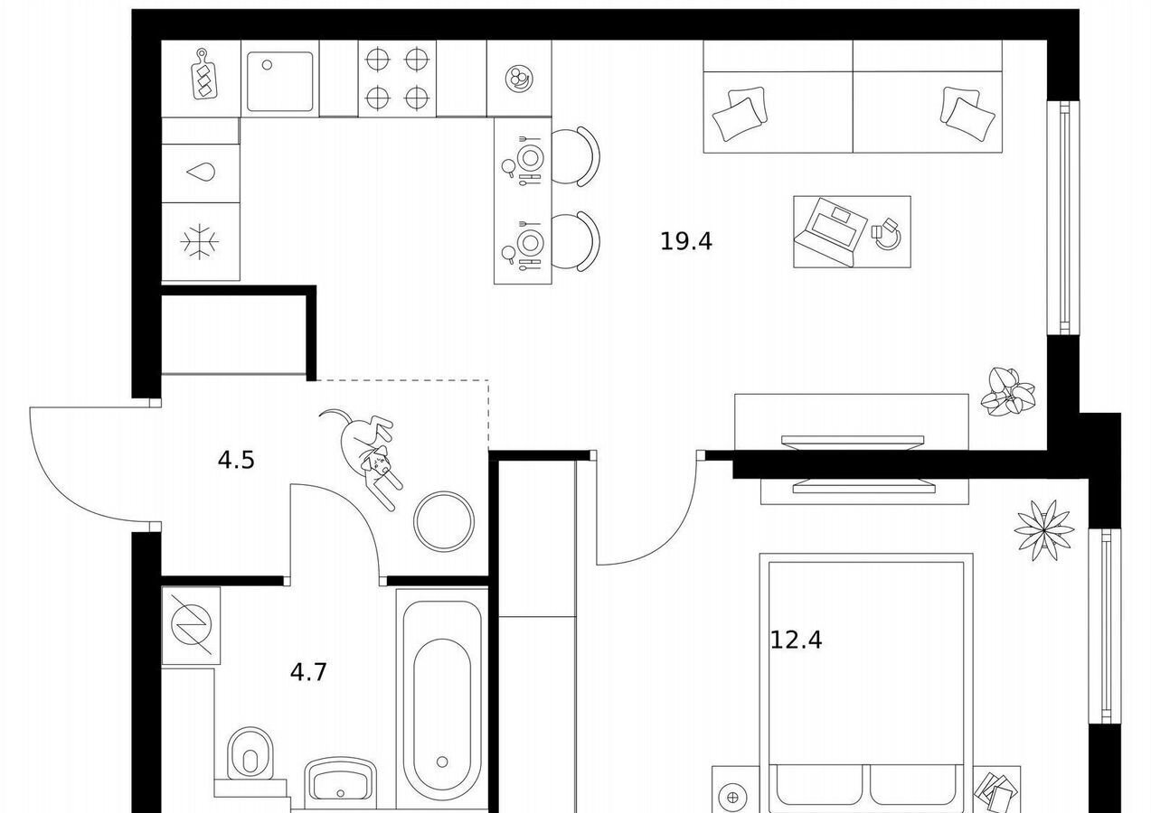 квартира г Москва метро Водный стадион б-р Кронштадтский 11 корп. 3 фото 1