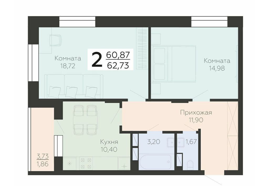 квартира г Воронеж р-н Коминтерновский ул Независимости 78 фото 1