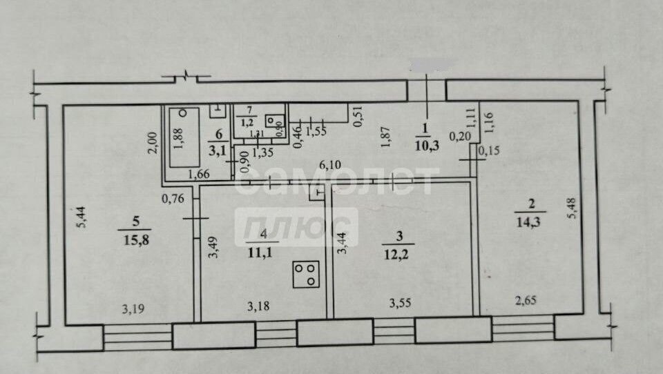 квартира г Чита р-н Ингодинский ул Богдана Хмельницкого 24 фото 18