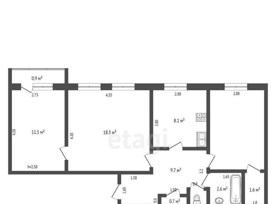 квартира г Ханты-Мансийск ул Березовская 24 фото 2
