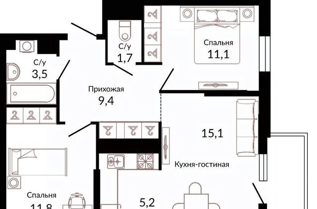 р-н Прикубанский ул Конгрессная 43 фото