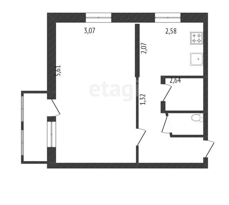 квартира г Шебекино ул Свободы 33 фото 1
