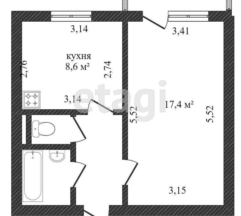 квартира г Белгород ул Молодежная 16а фото 1