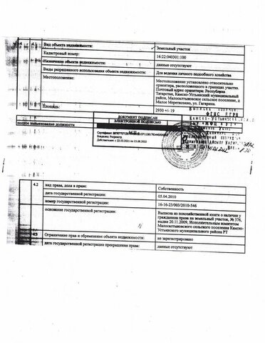 земля д Малое Мереткозино Республика Татарстан Татарстан, Малосалтыковское сельское поселение, Камское Устье фото