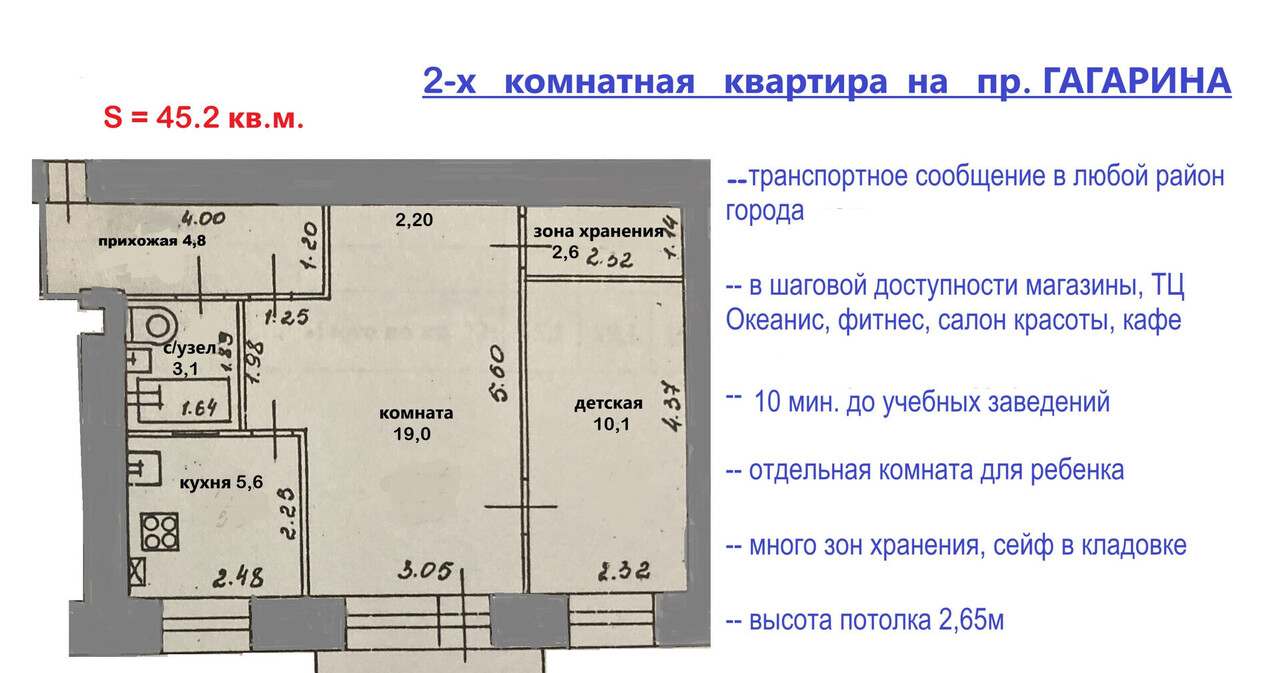 квартира г Нижний Новгород пр-кт Гагарина 62 фото 4