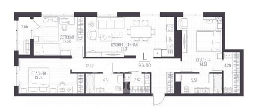 квартира г Курск ул Чехова 5 Центр м-н фото 19