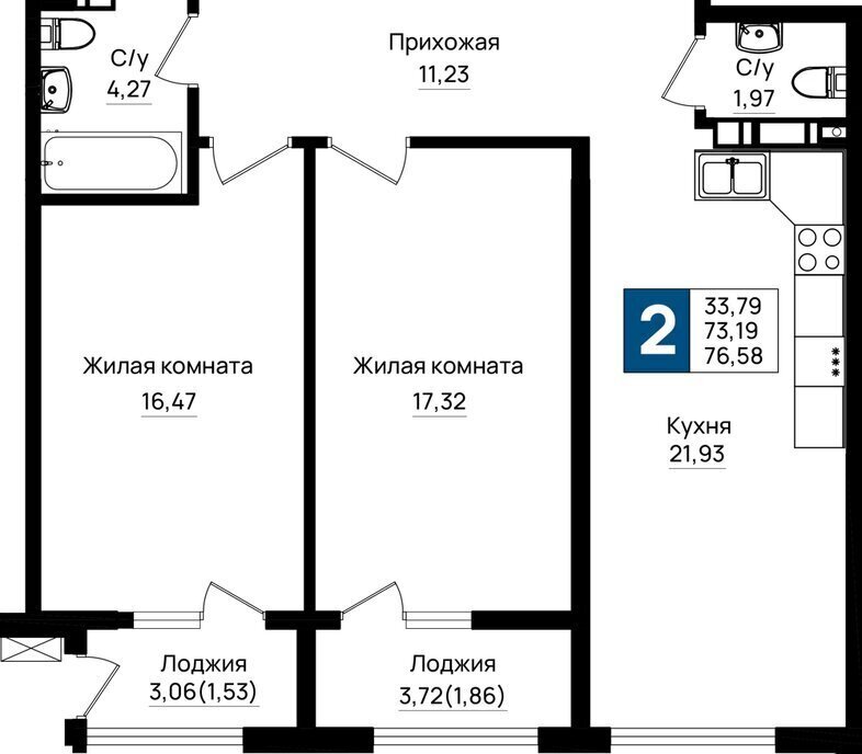 квартира г Новороссийск микрорайон 5-я Бригада фото 1