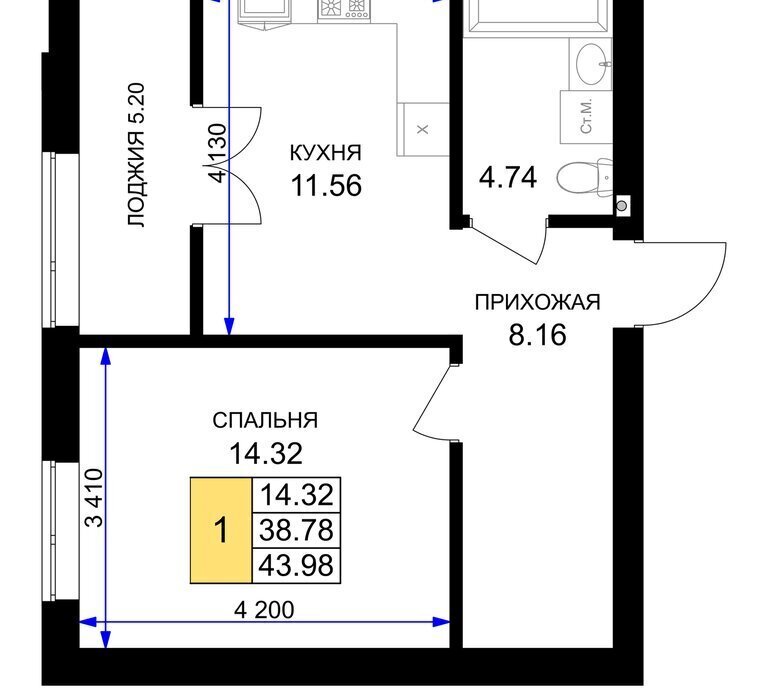 квартира р-н Гурьевский г Гурьевск ЖК «Включи» фото 1