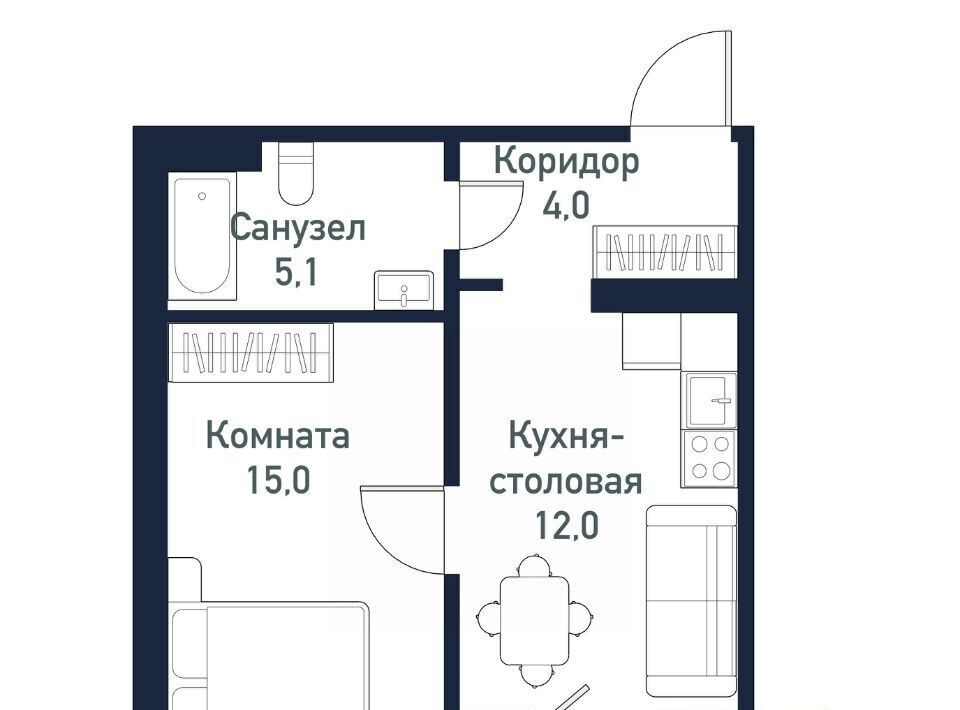 квартира г Челябинск ЖК Парковый Премиум пос. Пригородный фото 1