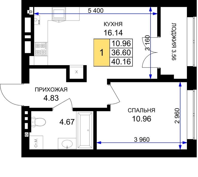 квартира р-н Гурьевский г Гурьевск ЖК «Включи» фото 1