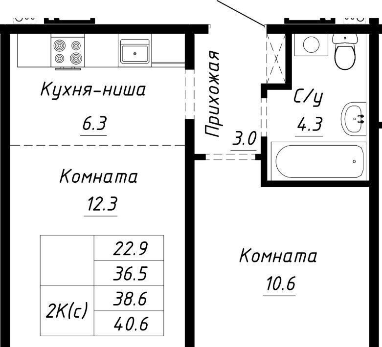 квартира г Барнаул р-н Индустриальный ул Анатолия Мельникова 1 фото 1