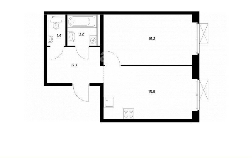 квартира г Москва метро Селигерская проезд Ильменский 17к/4 фото 29
