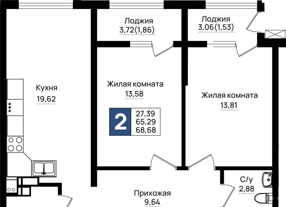 квартира г Новороссийск р-н Южный микрорайон 5-я Бригада фото 1