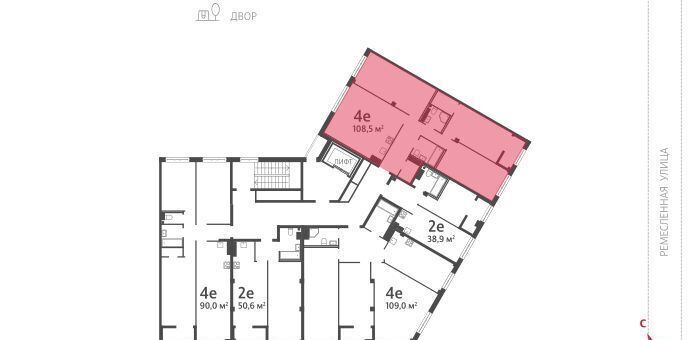 квартира г Санкт-Петербург метро Чкаловская ул Ремесленная 17 фото 2
