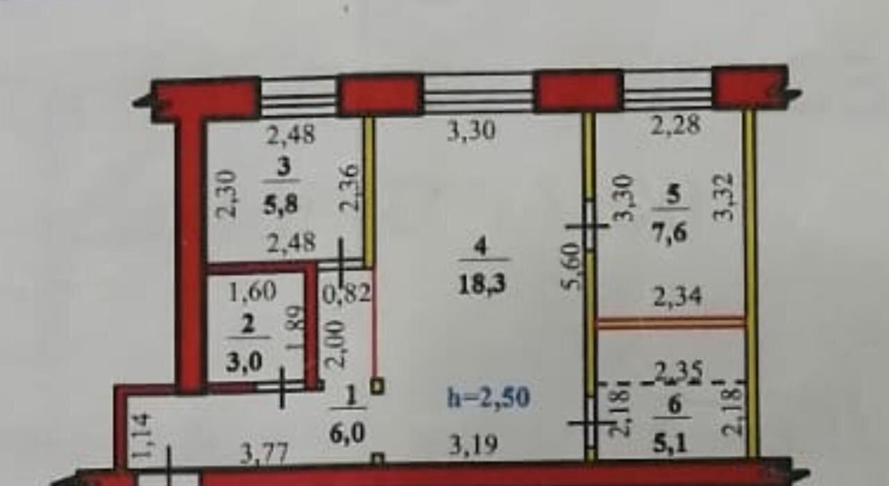 квартира г Стерлитамак Комсомольский ул Худайбердина 162 фото 12