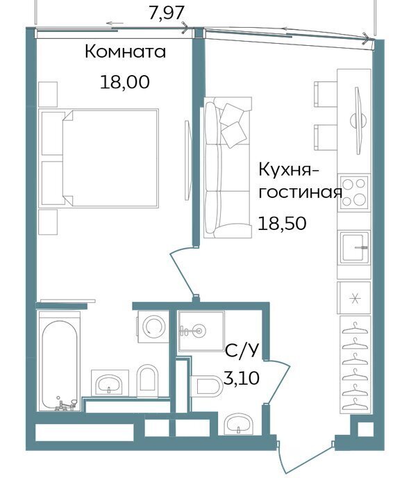 квартира г Саки курортный кластер Темпо фото 1