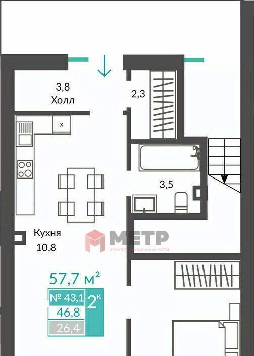 квартира г Алушта с Виноградное ул Сусловой 2 фото 23