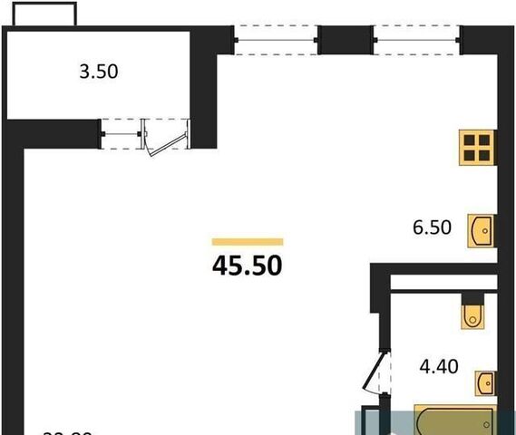 квартира р-н Железнодорожный ул Остужева 52/5 ЖК «Ключи CLUB» фото