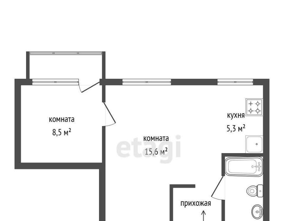 квартира г Екатеринбург р-н Орджоникидзевский Проспект Космонавтов, ул. Восстания, 124 фото 14