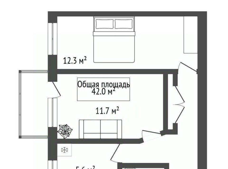 квартира г Новосибирск Маршала Покрышкина ул Семьи Шамшиных 83 фото 2