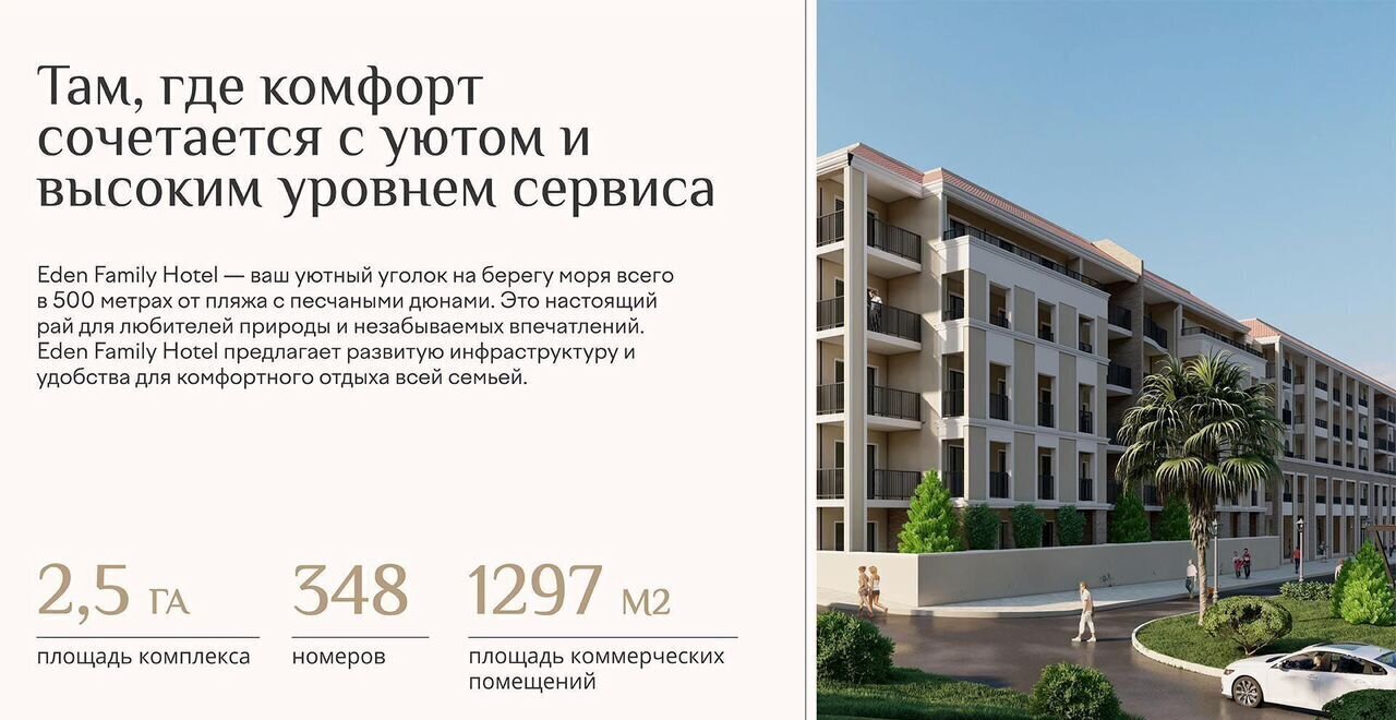 квартира р-н Анапский г Анапа ул Верхняя дорога ЖК Апарт-отель Eden Family Hotel корп. 1 фото 8