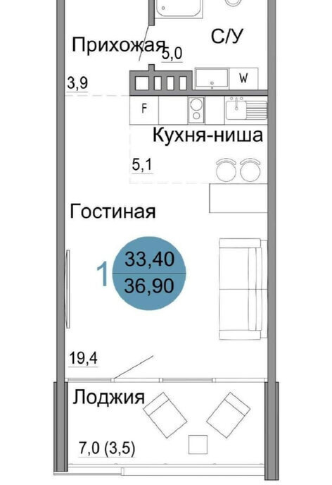 квартира г Керчь ЖК «Белый город» жилой комплекс Белый город фото 1