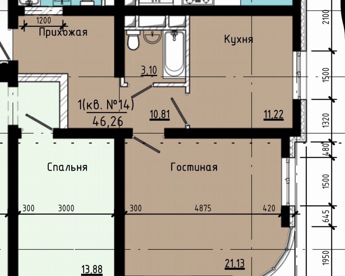 квартира г Грозный б-р им. М.А. Эсамбаева 2 фото 3