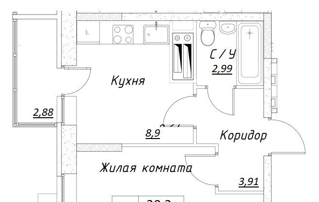 квартира г Дмитров ул Спасская 24 фото 8