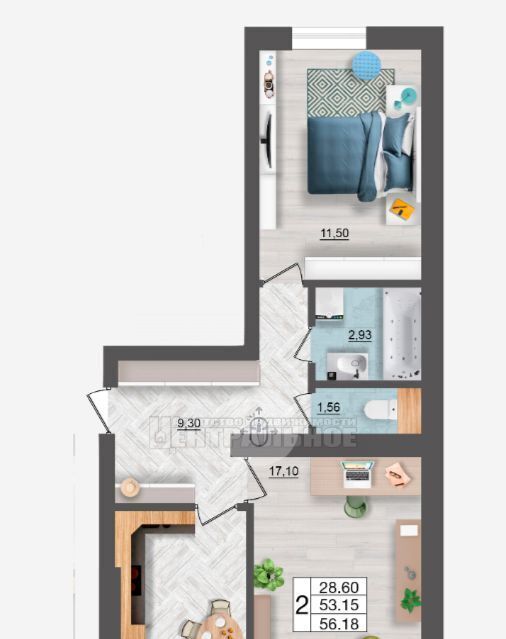 квартира г Смоленск р-н Ленинский ш Краснинское 28а фото 2