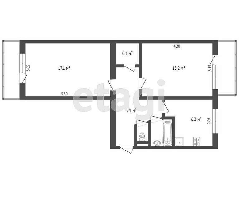 квартира г Симферополь р-н Центральный ул Аральская 61 фото 1