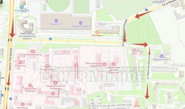 квартира г Смоленск р-н Промышленный ул Киевская 2-я 4 фото 11