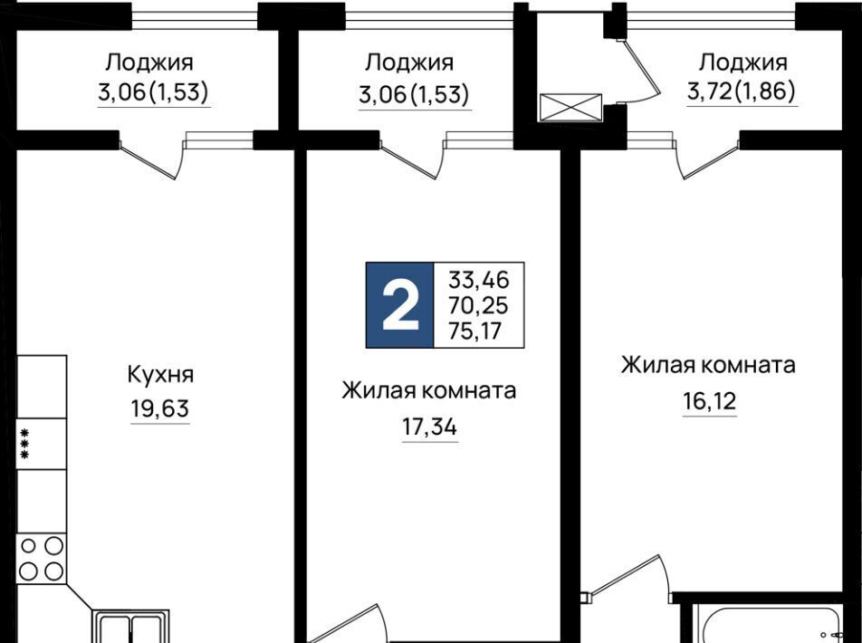 квартира г Новороссийск р-н Южный микрорайон 5-я Бригада фото 1