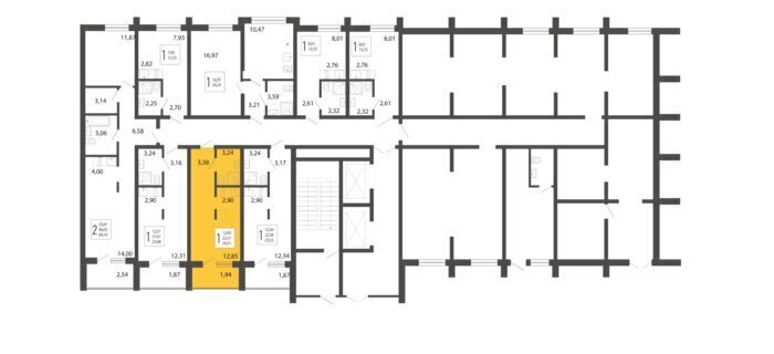 квартира г Сочи микрорайон Бытха Ясногорская улица, 16/2к 3 фото 2