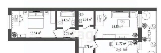 квартира р-н Центральный ул Гусарова 48 фото