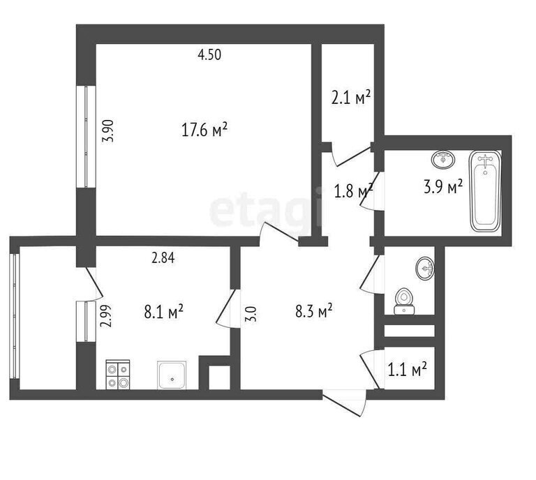 квартира г Новый Уренгой Южная жилая часть мкр Оптимистов 4/3 фото 2