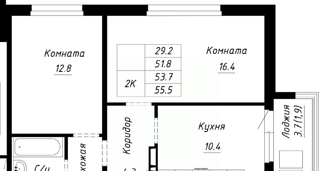 квартира г Барнаул р-н Индустриальный ул Анатолия Мельникова 1 фото 1