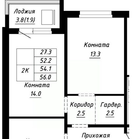 квартира р-н Индустриальный ул Анатолия Мельникова 1 фото
