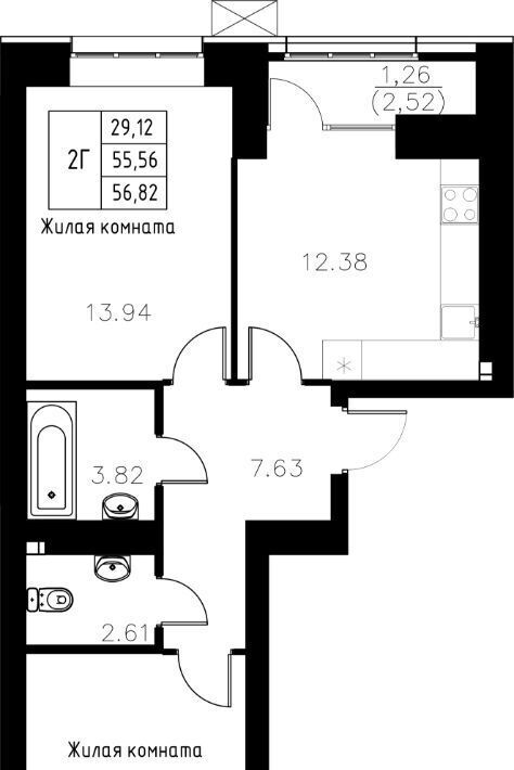квартира г Казань Авиастроительная ул Михаила Миля фото 1