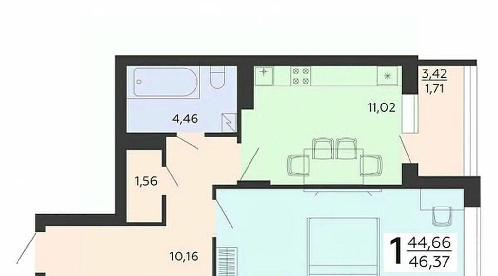 квартира г Воронеж р-н Коминтерновский ул Независимости 78бк/2 фото 1