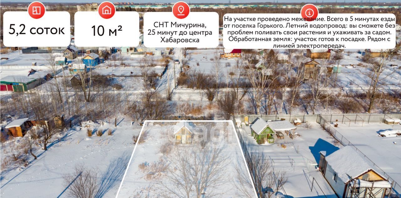 дом г Хабаровск р-н Железнодорожный снт Им. Мичурина 598 фото 1