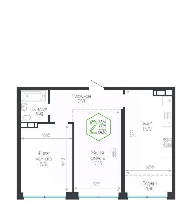 квартира г Краснодар р-н Центральный ул Обрывная 132/1к 5 фото 1