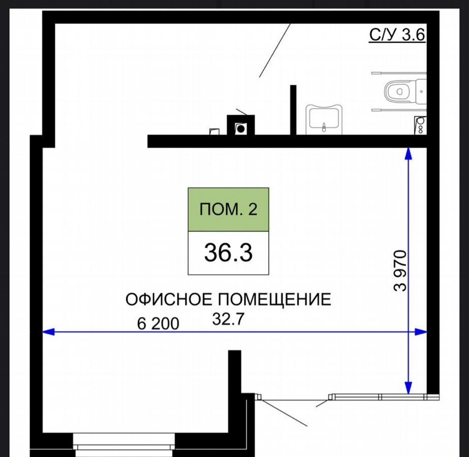торговое помещение г Краснодар р-н Прикубанский ул им. лётчика Позднякова 2к/24 фото 5