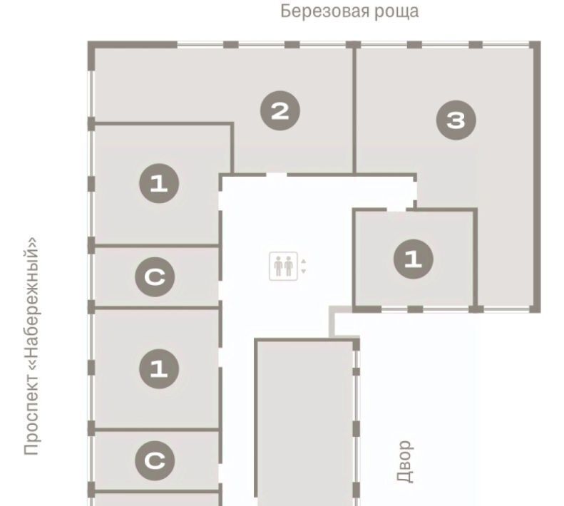 квартира г Сургут ЖК «Нефть» 2-й, 1-й мкр фото 2