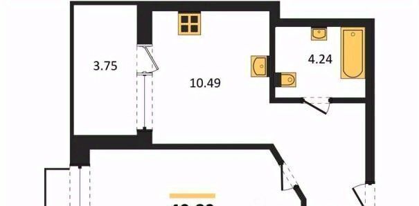 квартира р-н Железнодорожный наб Чуева 7 фото