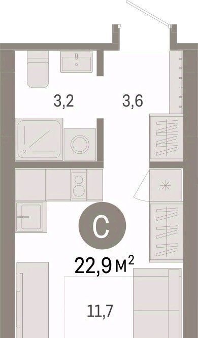 квартира г Омск р-н Кировский ул. Б. Г. Шаронова, 9 фото 2