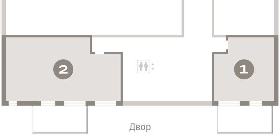 квартира г Омск р-н Кировский Кварталы Драверта Кировский АО фото 3