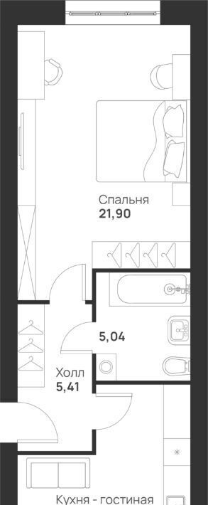 квартира г Тула р-н Привокзальный микрорайон Новая Тула фото 1