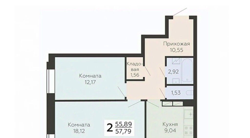 квартира г Воронеж р-н Левобережный ул Ленинградская 118а фото 1